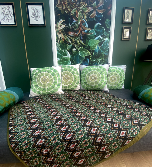 ‘Chakra of Life’ Designer Grey Cushion Cover