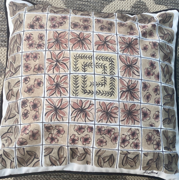 'Medieval Tiles’ Ivory Cushion Cover