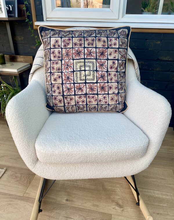 'Medieval Tiles’ Designer Black Cushion Cover - Image 3