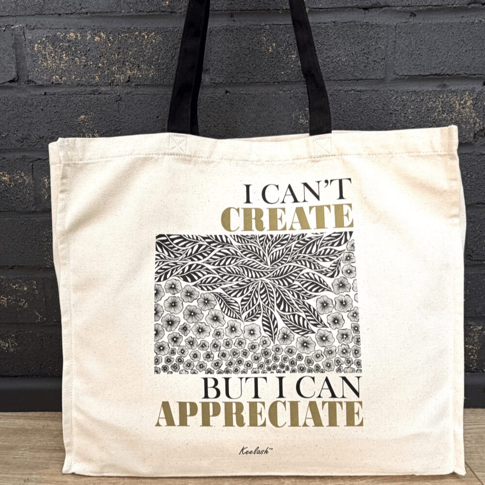 Large Eco-friendly Pure Cotton Artistic Canvas Tote